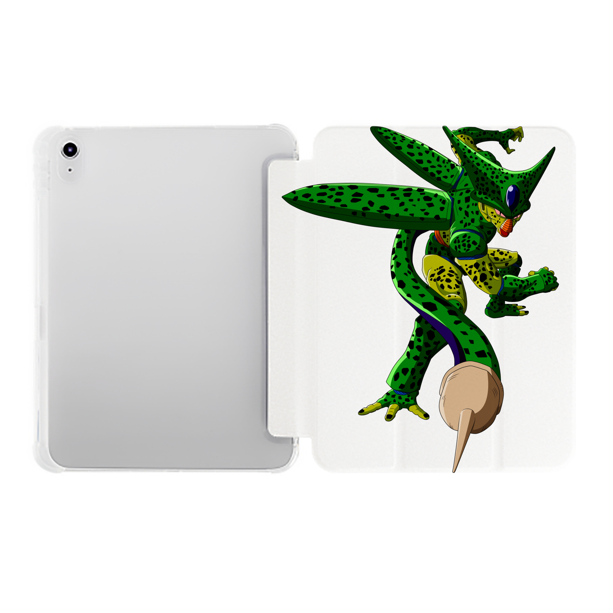 （画像用） ドラゴンボール セル DRAGON BALL Cell IPad ケース ペン収納付き 三つ折りスタンド PUレザー×シリコン 対応機種9.5/10.5/10.9インチ